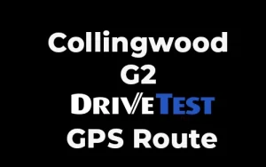 Collingwood G2 Drive Test GPS Route