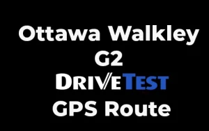 Ottawa Walkley G2 Drive Test - GPS Route